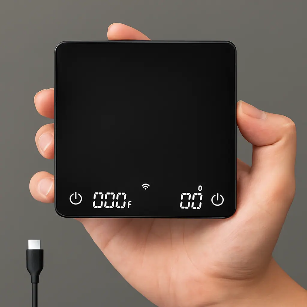 Coffee Scale - BITAMOM Metal Coffee Scale with Auto Timing