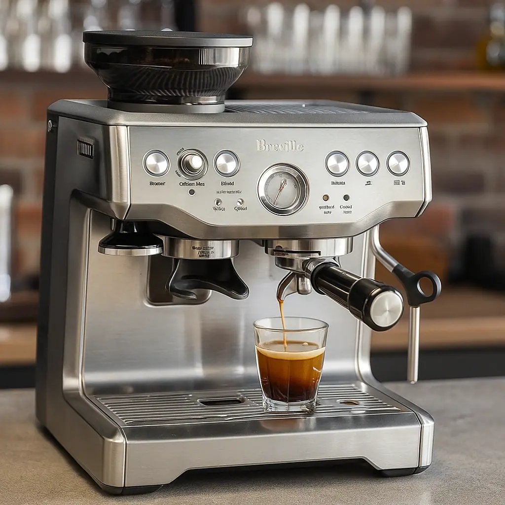 Best Coffee Machines for Home - Breville Barista Express Espresso Machine BES870XL