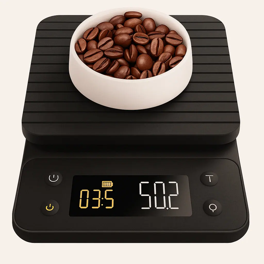 Coffee Scale - BITAMOM Metal Coffee Scale with Auto Timing