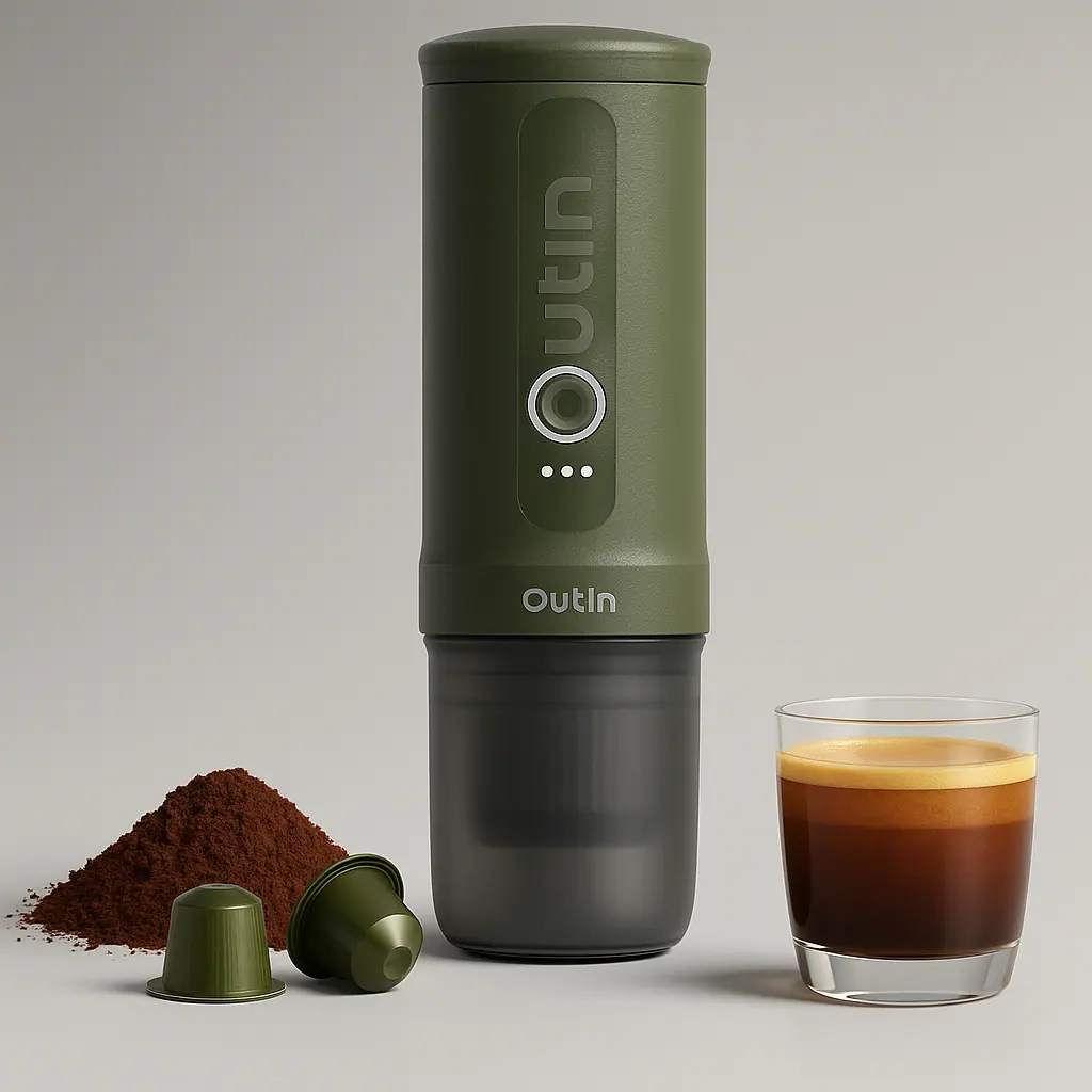 Best Camping Coffee Maker - OutIn Nano Portable Electric Espresso Machine
