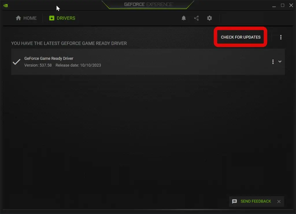 update nvidia drivers